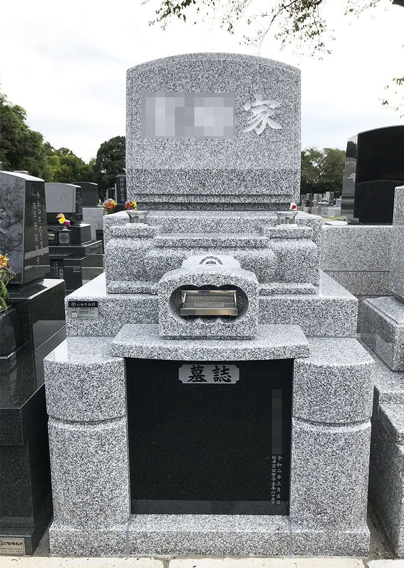 T22-018一般普通型墓地1㎡（中国産 宝永石 洋型アーチ型）