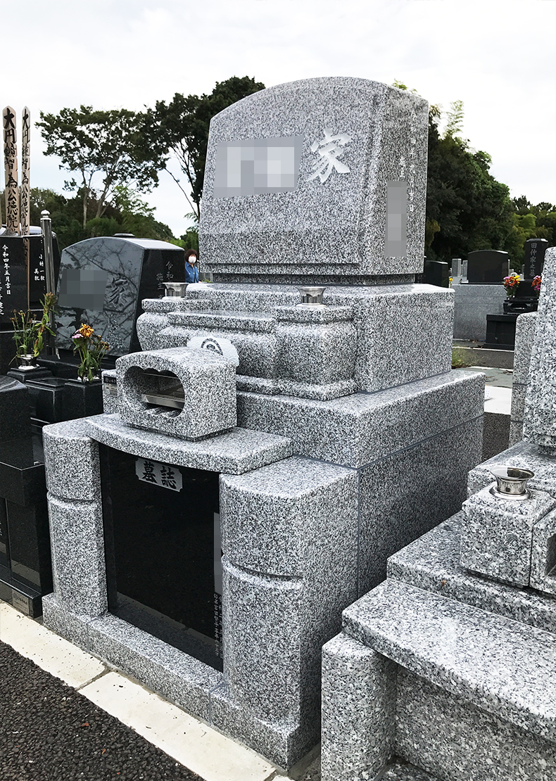 T22-018一般普通型墓地1㎡（中国産 宝永石 洋型アーチ型）
