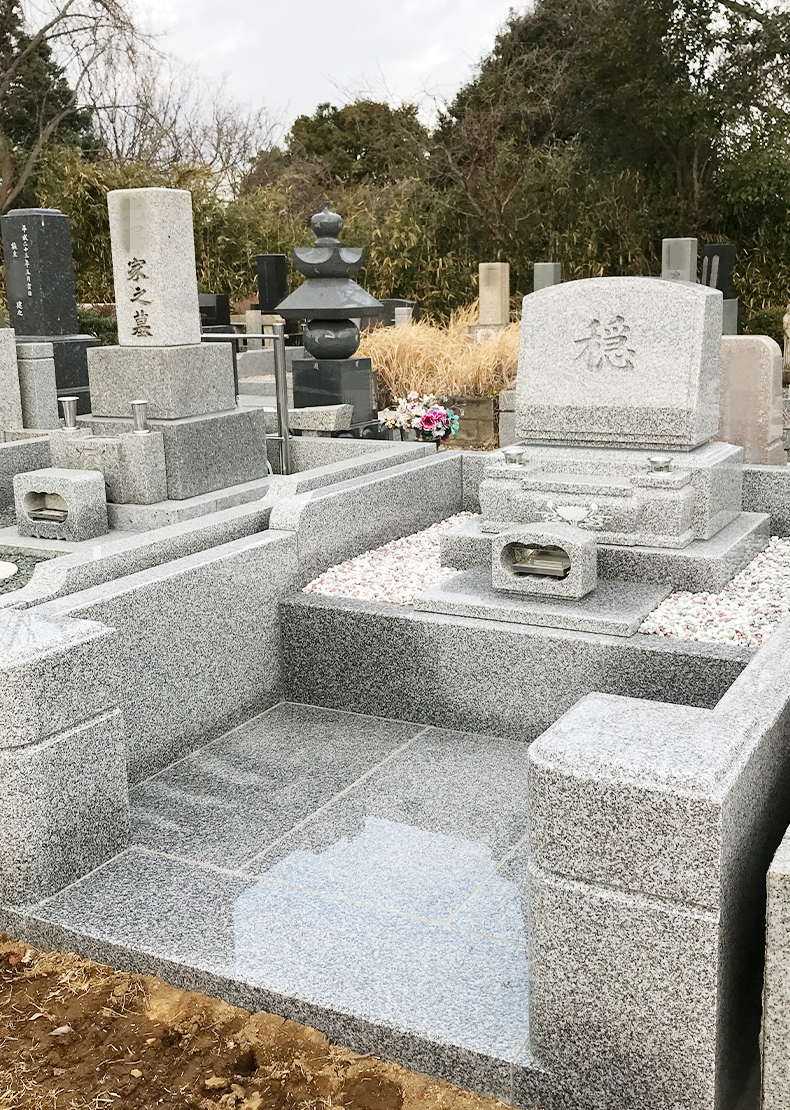 T22-046-02_6㎡墓地（中国産 宝永石 洋型3段型）