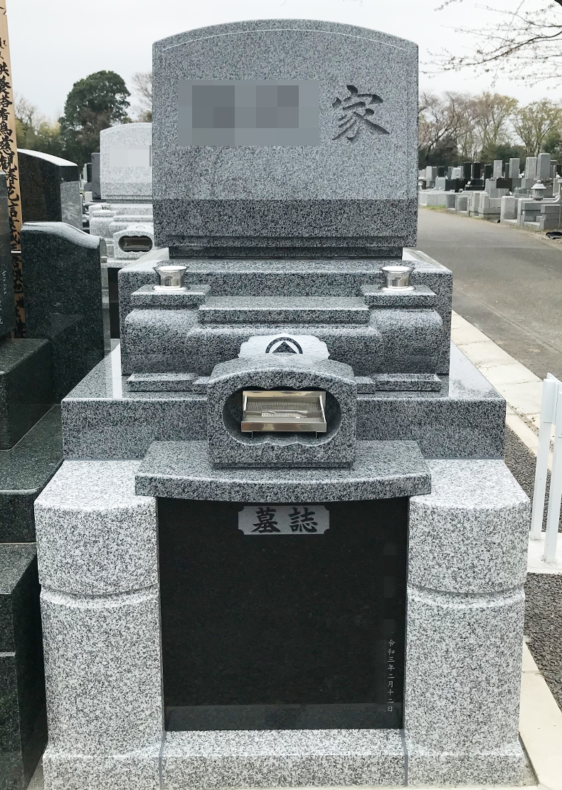 T23-003-01_1㎡墓地（中国産 飛鳥石 洋型3段型）