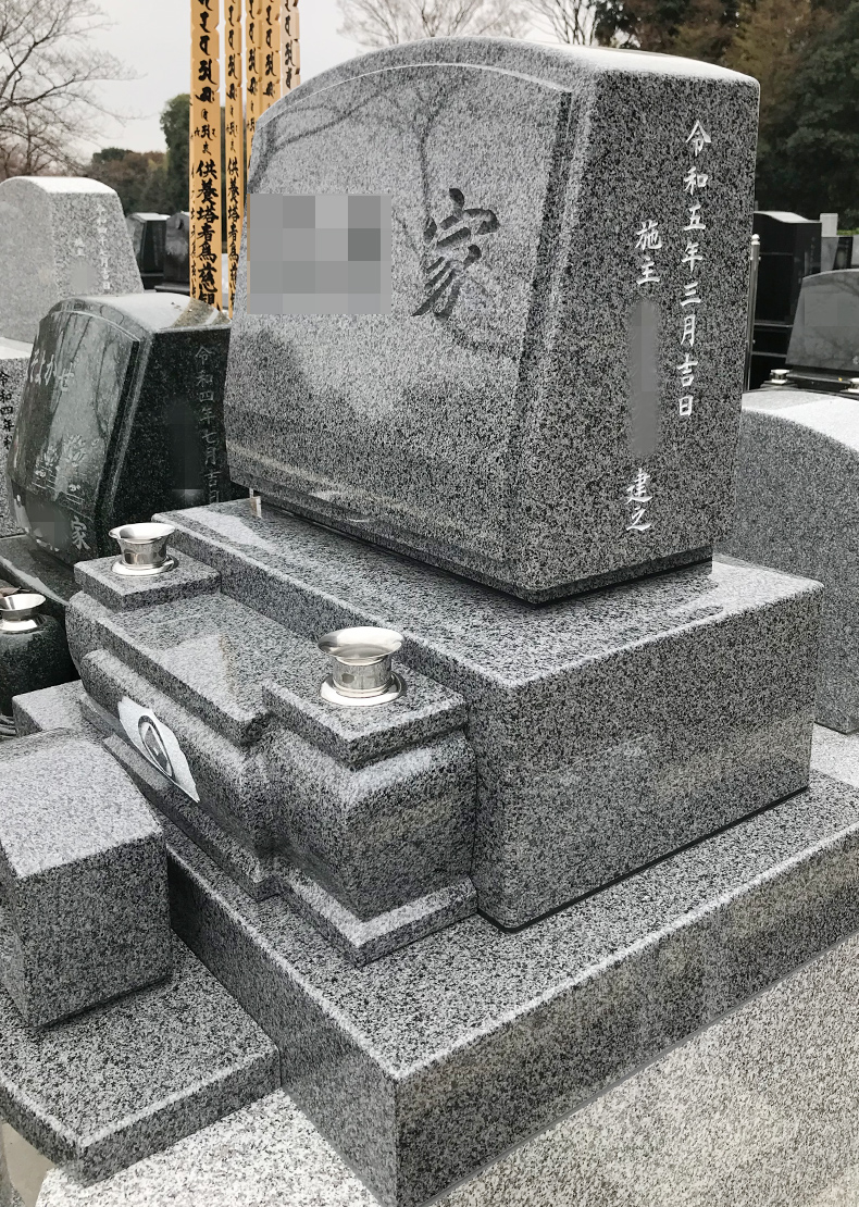 T23-003-04_1㎡墓地（中国産 飛鳥石 洋型3段型）