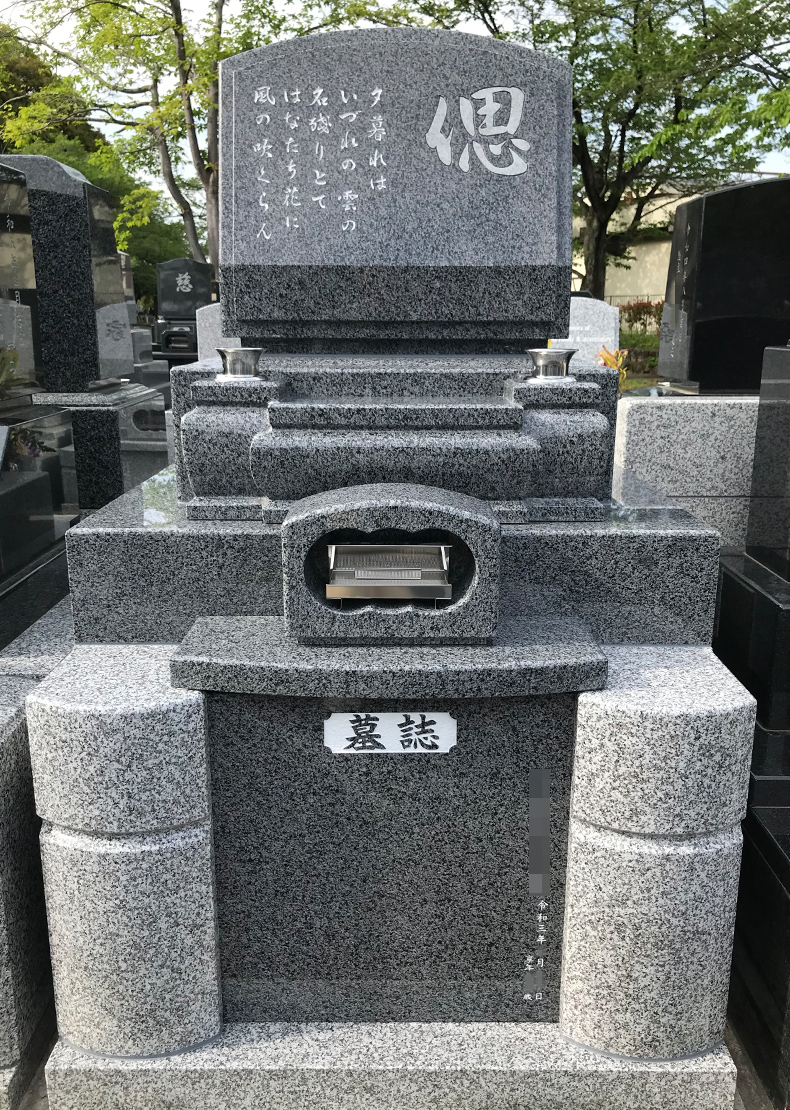 T23-009-01_1㎡墓地（中国産 飛鳥石 洋型3段型）