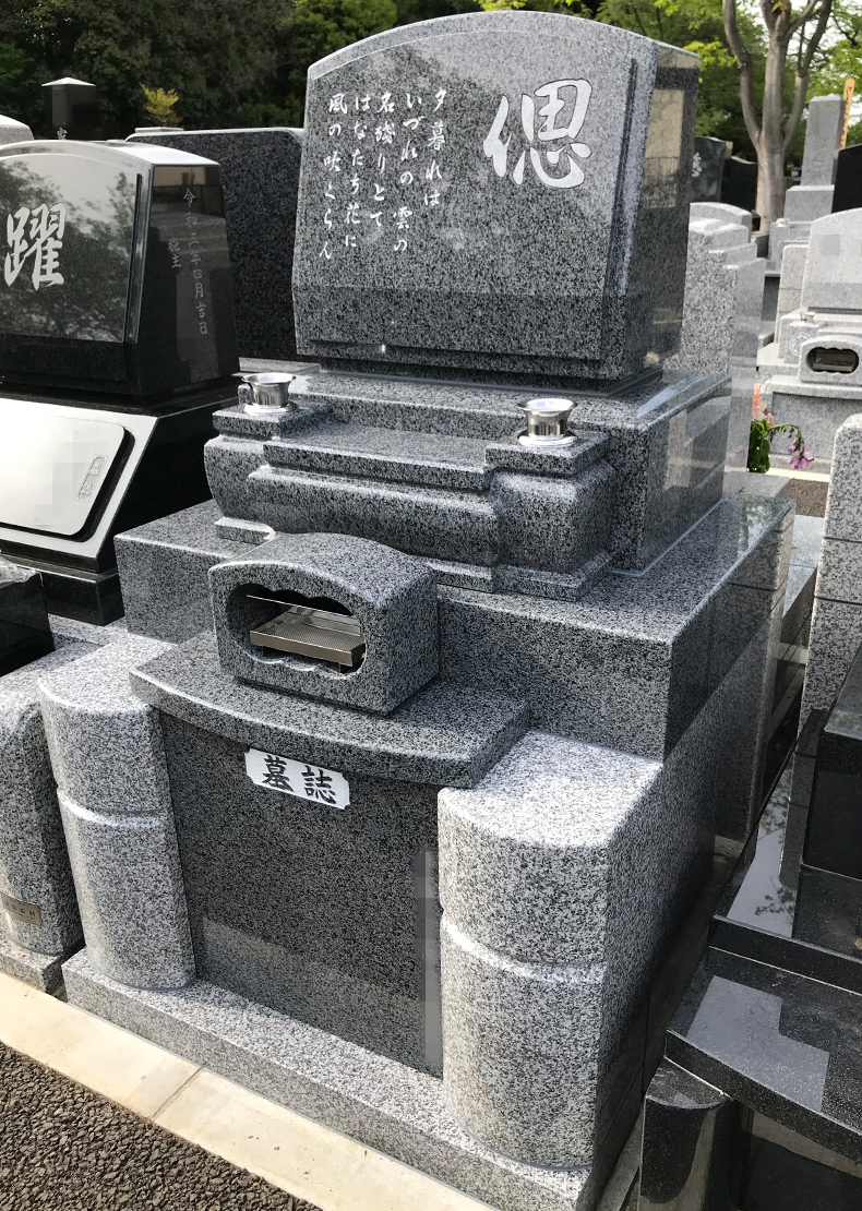T23-009-02_1㎡墓地（中国産 飛鳥石 洋型3段型）