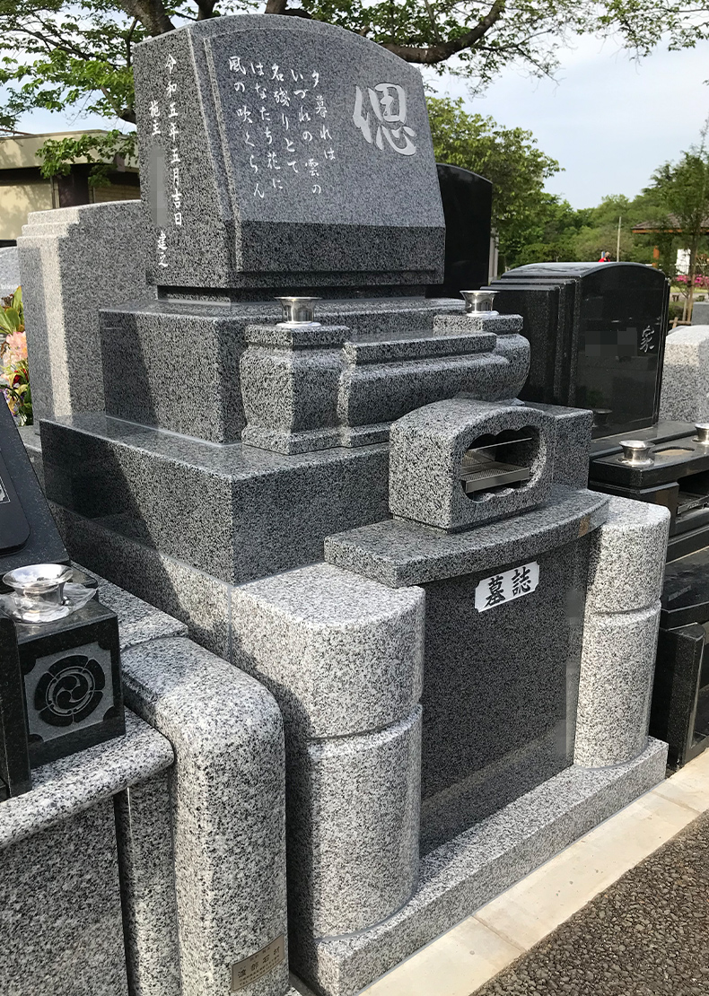 T23-009-03_1㎡墓地（中国産 飛鳥石 洋型3段型）