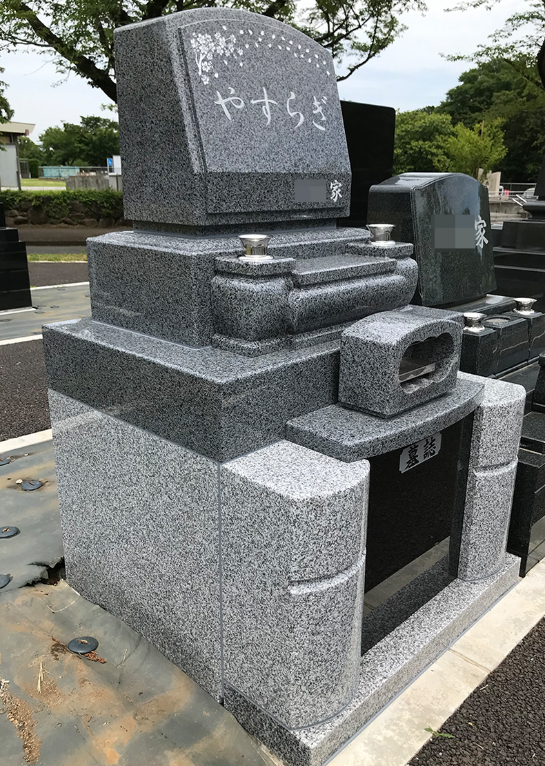 T23-020-03_1㎡墓地（中国産 飛鳥石 洋型3段型）