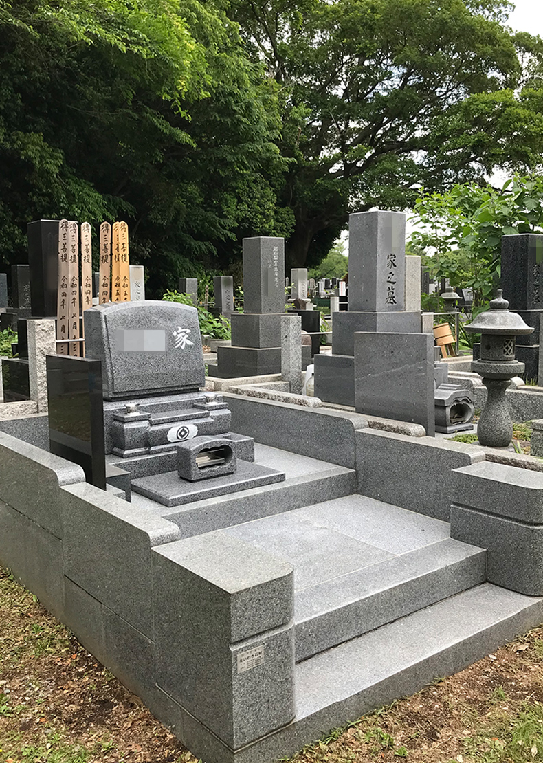 T22-056-03_6㎡墓地（中国産 飛鳥石 洋型3段型）