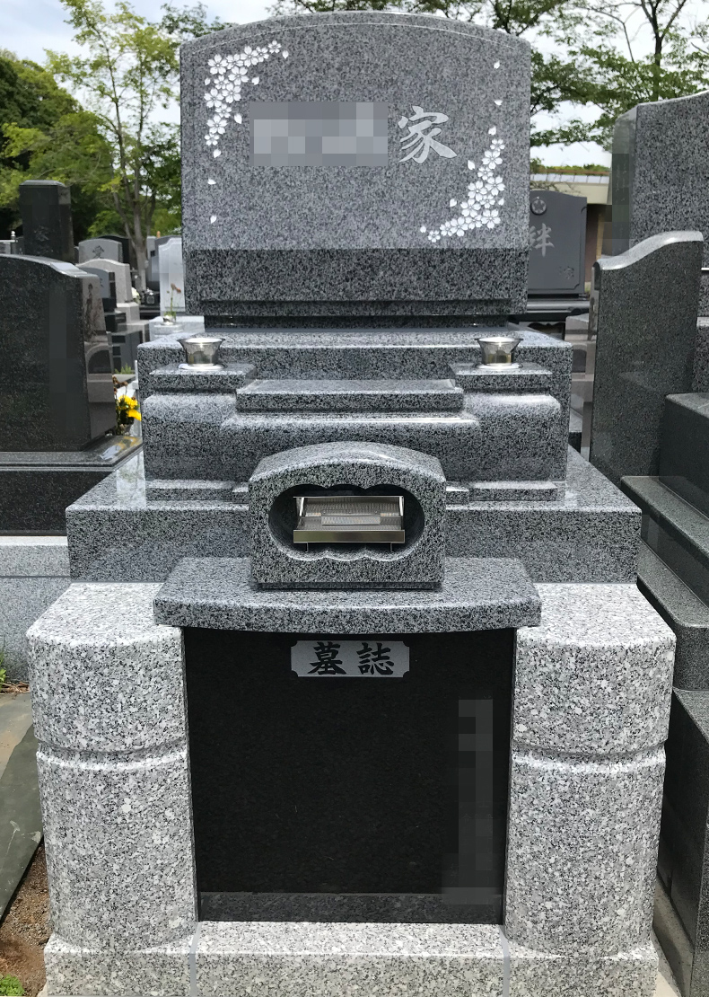 T23-011-01_1㎡墓地（中国産 飛鳥石 洋型3段型）