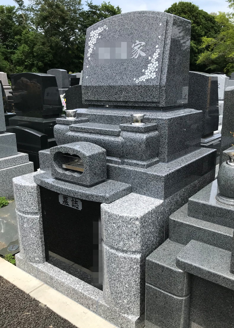 T23-011-02_1㎡墓地（中国産 飛鳥石 洋型3段型）
