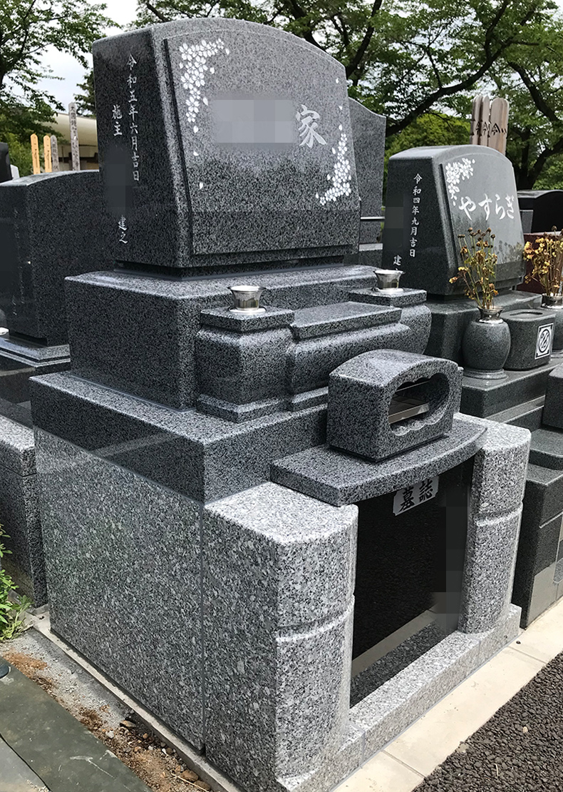 T23-011-03_1㎡墓地（中国産 飛鳥石 洋型3段型）