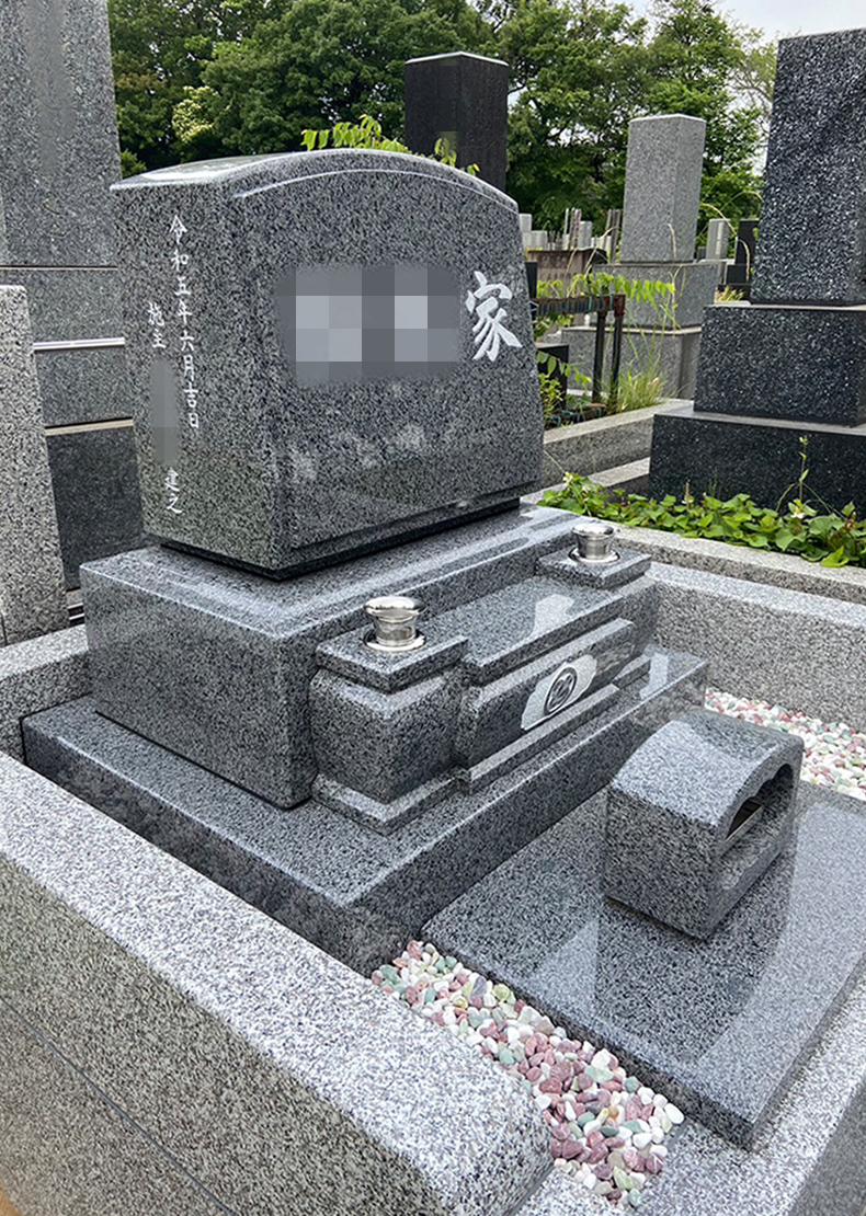 T23-018-04_4㎡墓地（中国産 飛鳥石 洋型3段型）