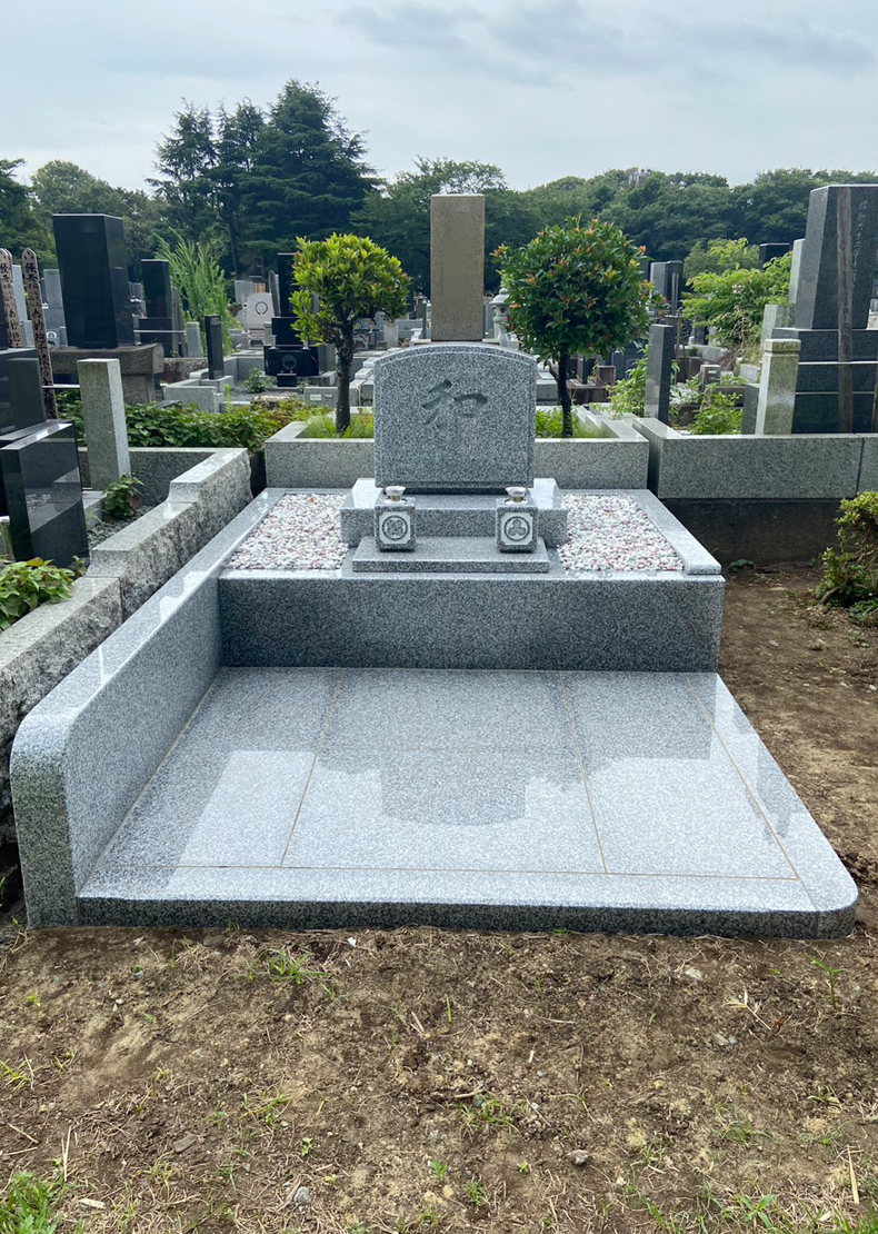 T23-033-01_6㎡墓地（中国産 宝永石 洋型2段型）