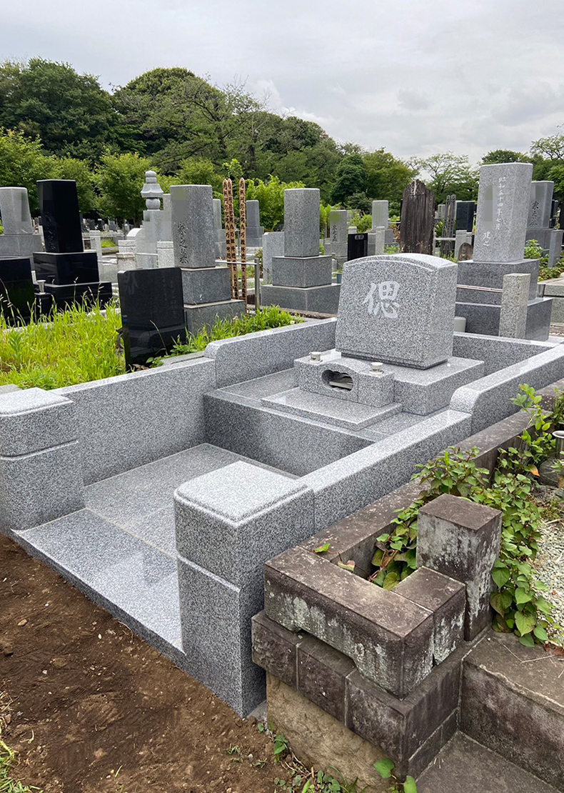 T23-048-03_6㎡墓地（中国産 宝永石 洋型2段型）