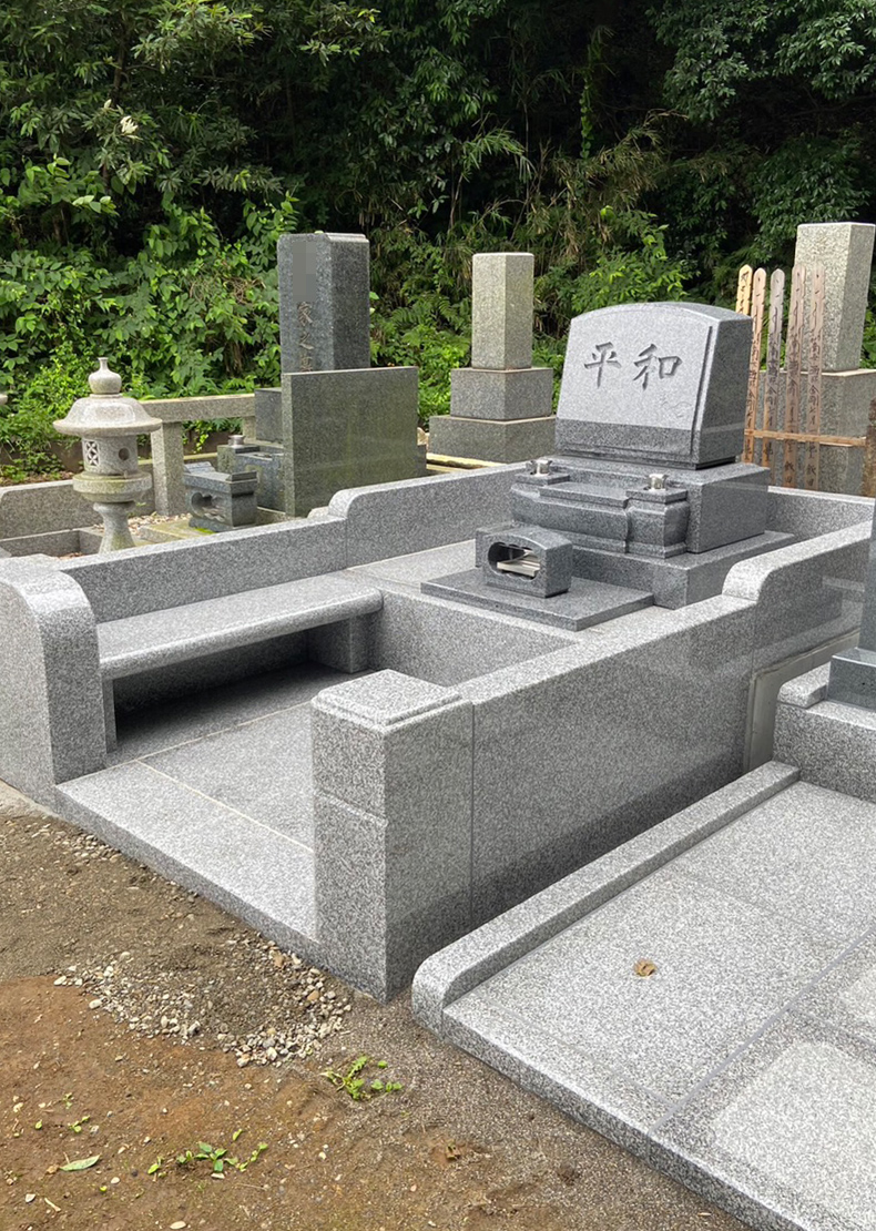 T23-010-02_6㎡墓地（中国産 飛鳥石 洋型3段型）