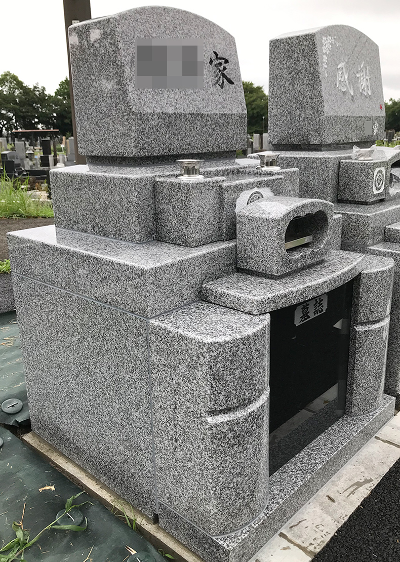 T23-023-03_1㎡墓地（中国産 宝永石 洋型2段型）