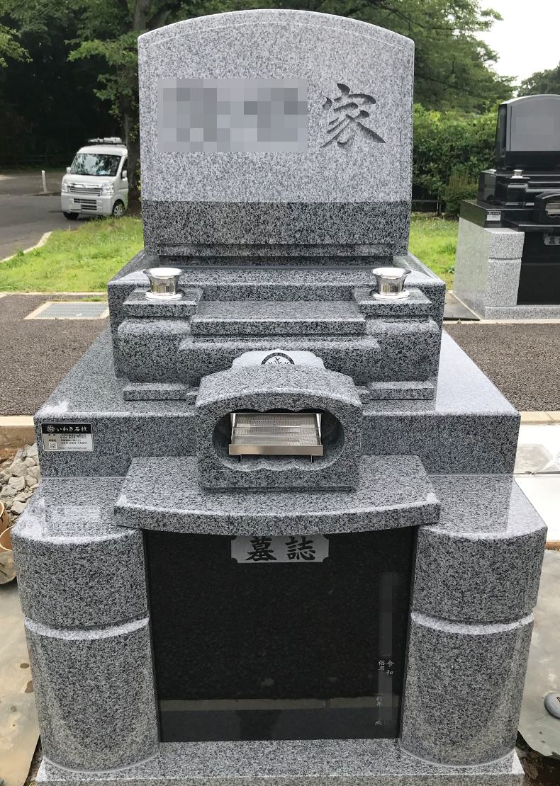 T23-030-01_1㎡墓地（中国産 飛鳥石 洋型3段型）